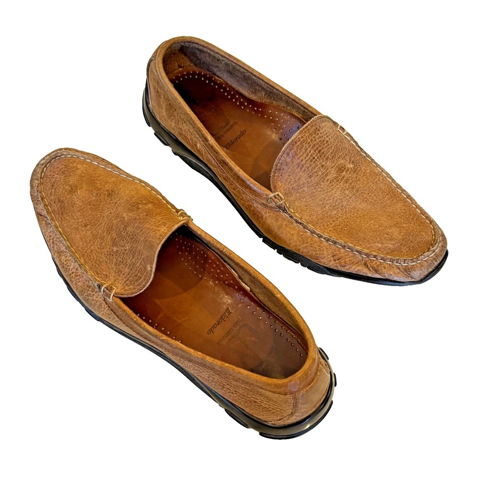 Allen Edmonds Eldorado Men's Distressed‎ Leather Slip On Loafers Brown - Size 8D - Picture 8 of 9